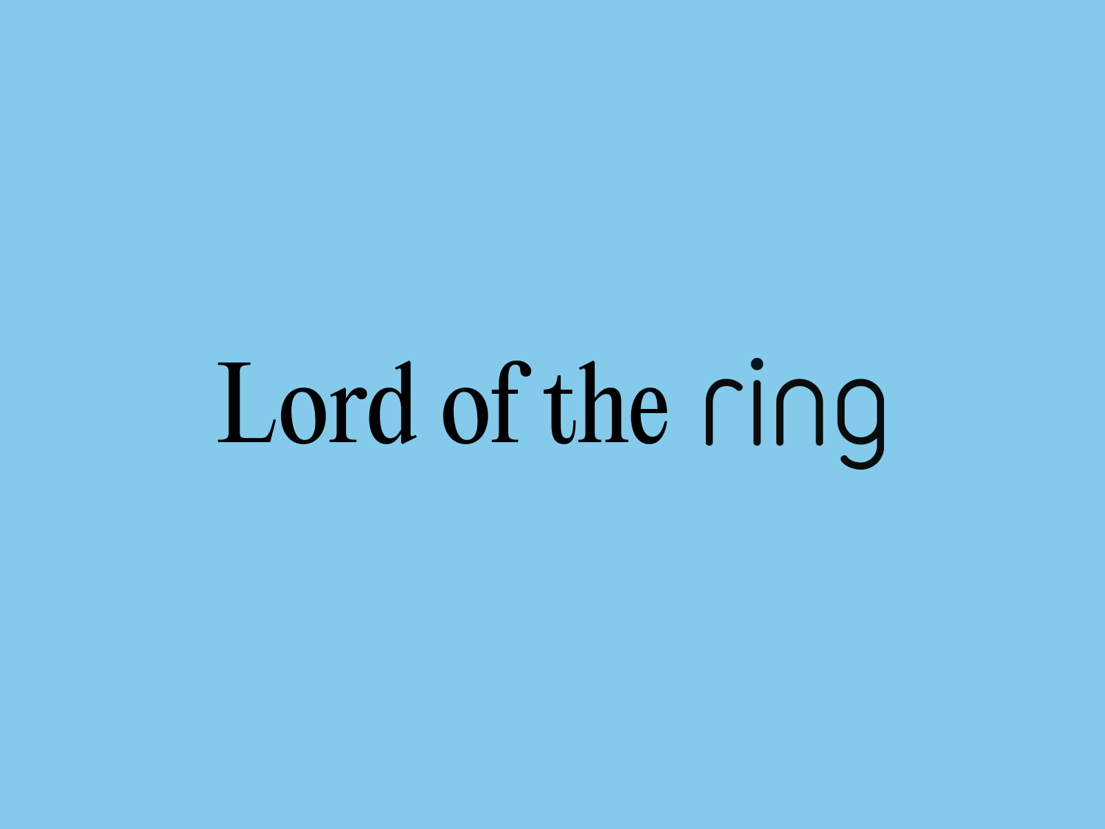 Lord the ring